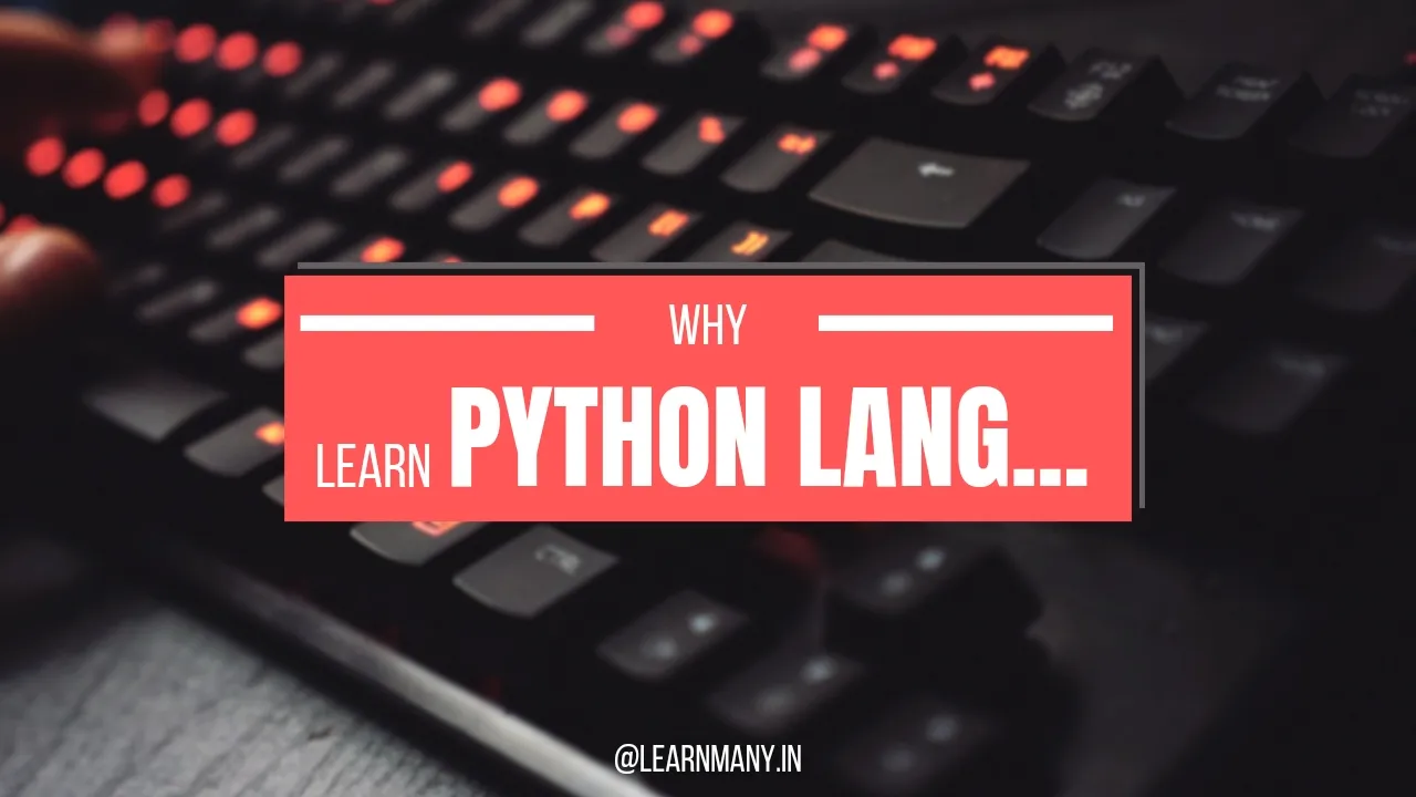 Why Learn Python Programming?